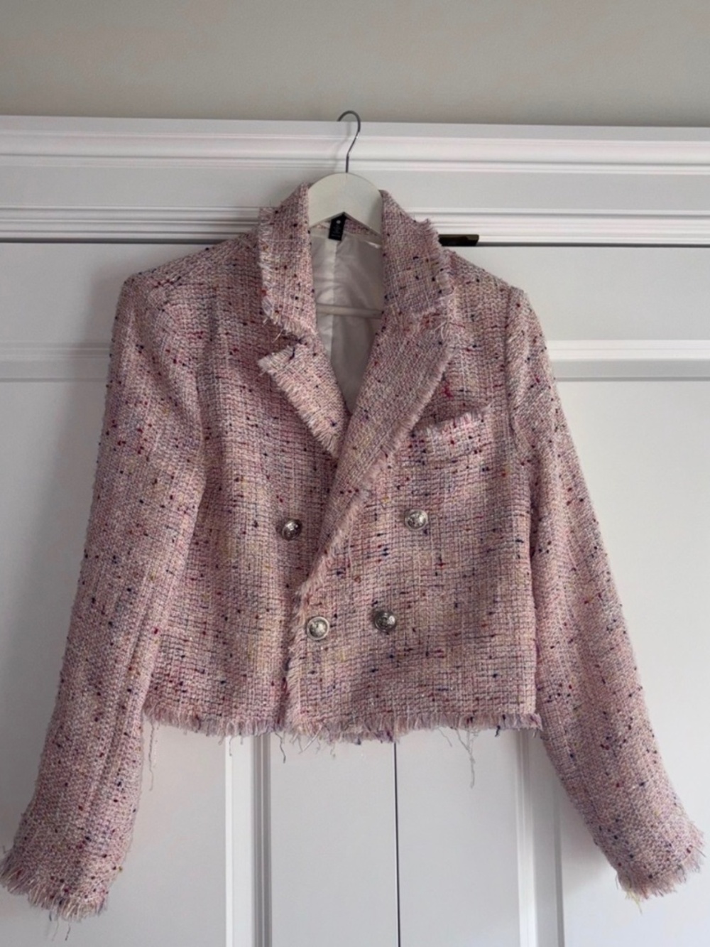 Pink Tweed Blazer